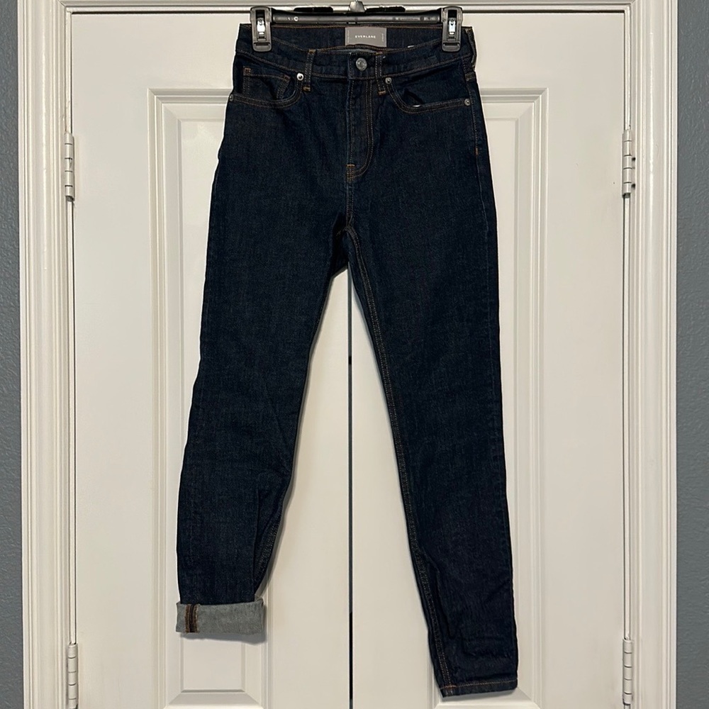 Everlane Women's High Rise Skinny Jeans Dark wash Size 26‎